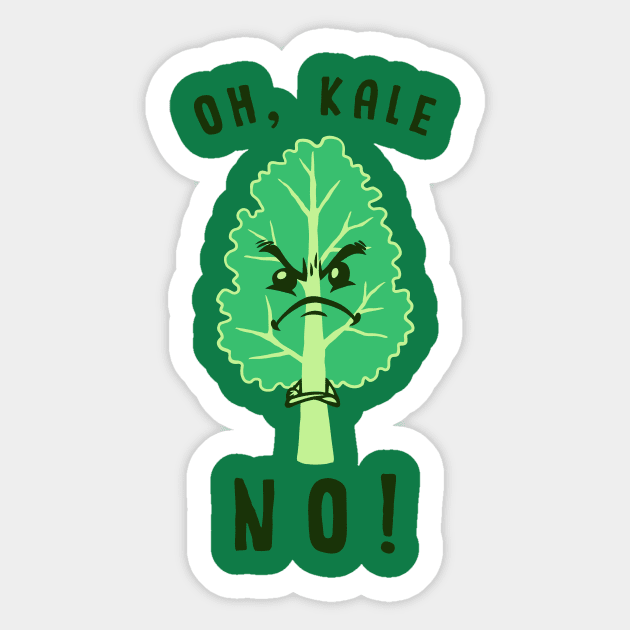 Oh Kale No Sticker by dumbshirts